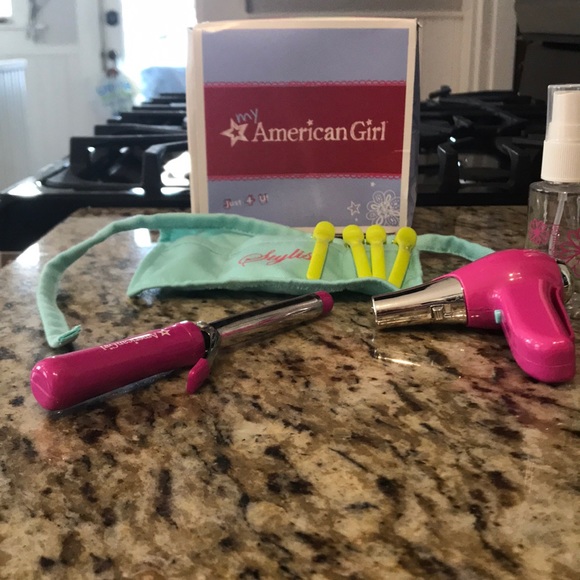 american girl salon stylist set